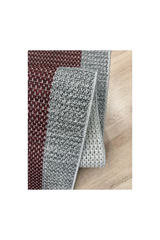 Lüks Sisal Makine Dokuması 8mm Dokuma Tabanlı Mutfak Balkon Halısı Bordo-gri 832426808 Bordo-gri