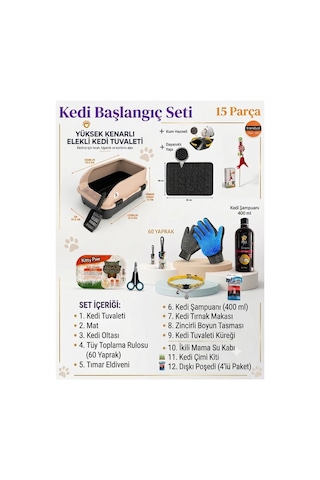 Kedi Başlangıç Set 15 Parça