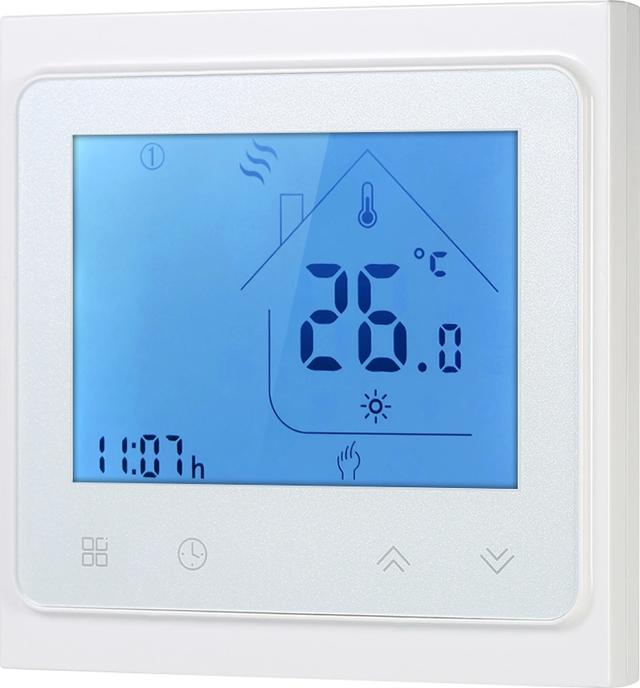 Geeksen Beyaz Bht-002gc Gaz Kazan Isıtma Termostati - Kolay Kurulumlu, Lcd Ekranlı, Enerji Tasarruflu Sıcaklık Kontrol Cihazı