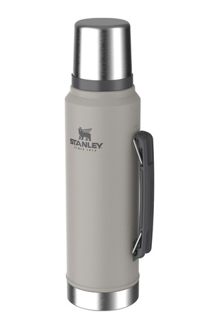 Stanley Classic Vakumlu Termos 1.1qt 1.04 L Gri Ash Renk, Çelik Gövde, Sızdırmaz, Unisex Gri