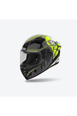 Aıroh Connor Gamer Gloss Kask Siyah Sarı