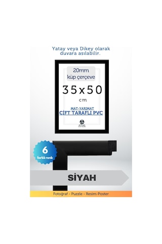 20mm-35x50 Cm Mat Pvc Li Camsız Fotoğraf Puzzle Belge Çerçeve Yatay Dikey Asılabilme 74769691