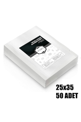 Vı'orıo 25x35 Tırtıklı Vakum Makinesi Poşeti 50 Adet