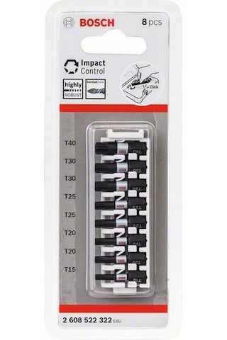 Bosch Impact Control Vidalama Ucu Paketi 8 Parça - 2608522322