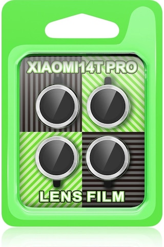 Mi 14t Pro Raze Metal Kamera Lens - Gümüş