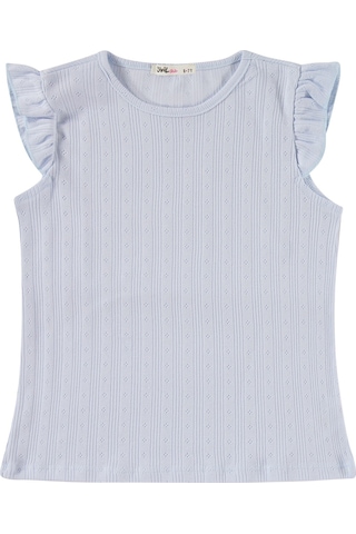 Civil Girls Kaprili 10-13 Yaş Pijama Takımı - Mavi Açık Mavi