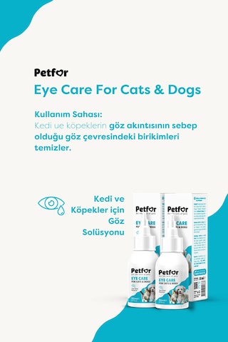Kedi Ve Köpekler İçin Göz Bakım Damlası 50 Ml X2 Adet