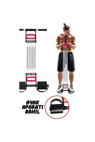 River World Göğüs Ayak Ve El İçin 3'ü 1 Arada Fitness Yayı Çok Renkli