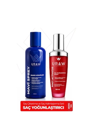 Mavi Sprey & Root Activator Saç Çıkarma Ve Saç Kalınlaştırma Tam Bakım Seti