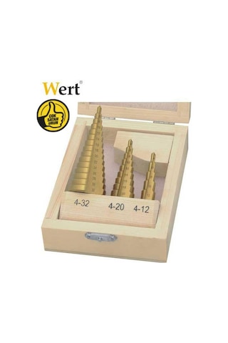 Wert W3500 3Lü Kademeli Saç Delme Seti