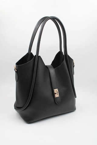 Gülşah Çaptı Bag Kadın Iç Çantalı Retro El Ve Omuz Çantası - Siyah Çok Renkli