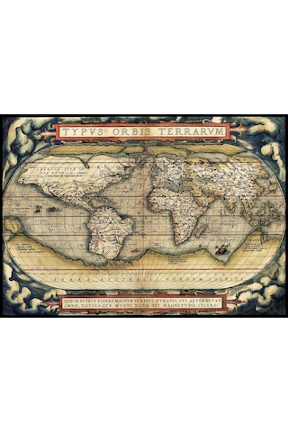 Yappuzz İlk Modern Atlas 1000 Parça Puzzle