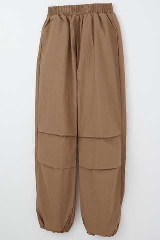 Breeze Kız Çocuk Paraşüt Jogger Paça Pantolon 6-12 Yaş, Kahverengi Kahverengi