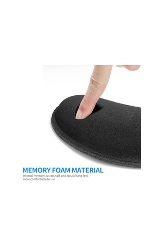 Fastbuy Bellek Yumuşaklık Fare Bileği Podu, Lycra + Lastik Taban, Antip 打滑, Oyun Ofis Kullanıma Uygun, Gri Renk