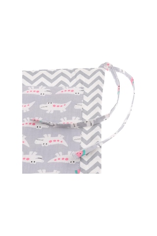 Dolıty Başucu Cep Depolama Kreş Bezi Asılı Çanta Gri-timsah 5 - 6 Numara Çok Renkli