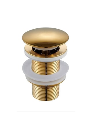 Boheme S Tipi Bas-çek Paslanmaz Lavabo Sifonu Gold