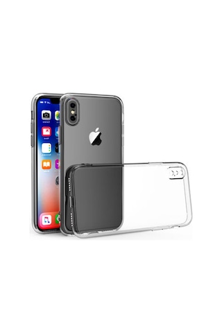 Apple Uyumlu iPhone X Xs Kilif Seffaf Silikon Kamera Korumali 3D Tipali 390780800