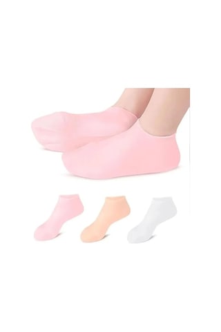 Çatlak Silikon Ayak Koruyucu Patik Tam Boy Nemlendirici Ayak Çorabı Topuk Çatlakları Ve Ayak Bakımı Için Unisex