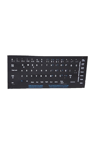 Addison 300161 Türkçe Q Siyah Klavye Stiker
