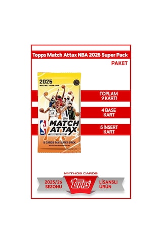 Topps Match Attax Nba 2025 Super Pack - Paket
