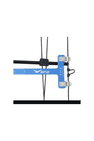 Mavi Yay Ayarı Cetvel T Şekilli Yay Kare Hassas Cetvel Yay Ayarı Ölçümü Paslanmaz Çelik Ölçüm Aleti Okçuluk Aksesuarları