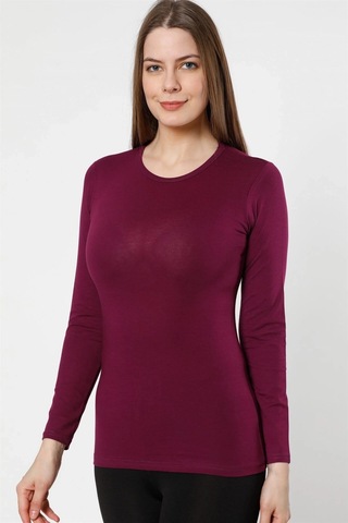 Giyim Bayan Uzun Kol Body Mor Mor