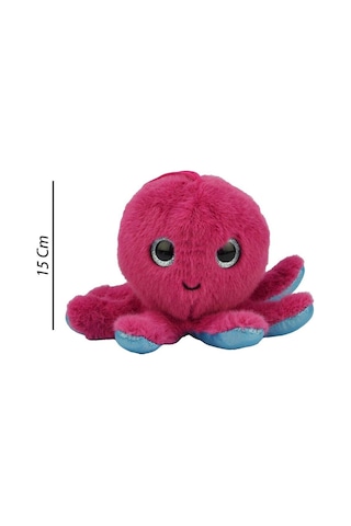 Güzel Gözlü Ahtapot Peluş 15 Cm 62403 Pembe