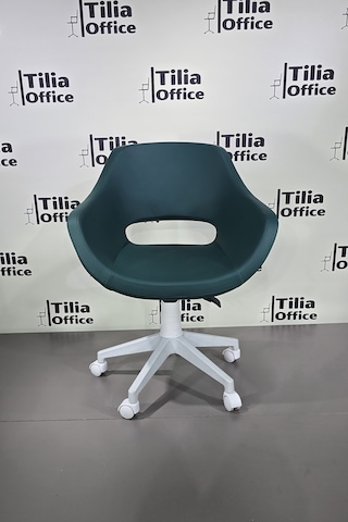 Monaco Çalışma Kesim Çocuk Koltuğu Beyaz Ayak Koyu Yeşil