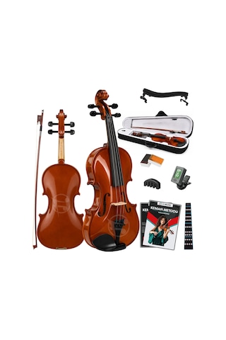 Fourtune Dante Vl-200sbr Parlak 4/4 Akustik Keman Seti Tam Boy