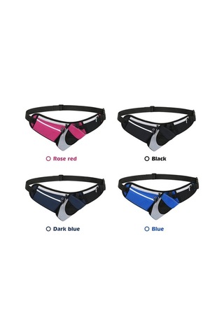 Novahub Vücuda Tam Oturan, İnce Bel Çantası Küçük Boy, Pasaport, Cüzdan, Telefon İçin İdeal Kırmızı Kırmızı