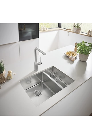 Viviano 1.5 Göz 44 x 58 CM El Yapımı Paslanmaz Çelik Eviye 4458R