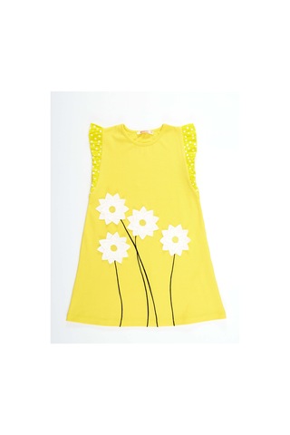 Denokids Mshb&G Sarı Papatya Kız Çocuk Elbise Sarı