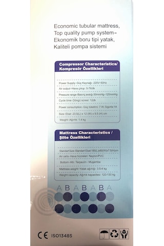 Galena Xt-50 Boru Tipi ventilasyonlu Havalı Yatak Sistemi