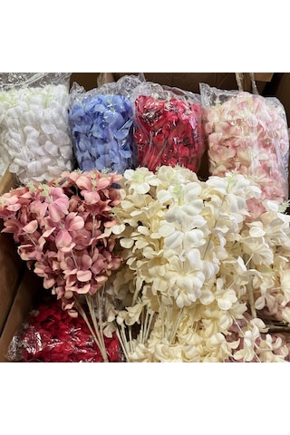 Konak Züccaciye Renkli 4 Dal 16lı Okaliptus Demet 45 Cm