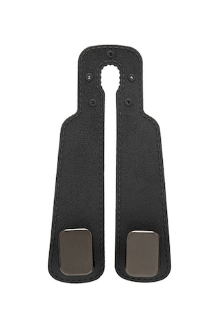 Kangvka Araba Sandalye Arka Çift Kanca - Çift Fonksiyonlu Telefon Tutucu Ve Saklama, Yumuşak Silikon, Siyah Tek Adet