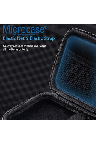 Microcase Harddisk Usb Bellek Vb Taşıma Çantası 2.5 İnch Siyah