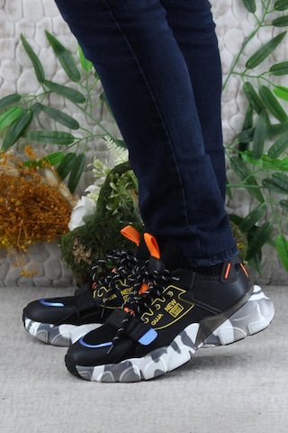 Fort Guja 24k573 Rahat Esnek Sneaker Erkek Spor Ayakkabı Siyah
