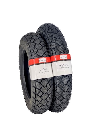 Kışlık Lastik 350-10 Ve 90/90-12 Takım Tl Tubeless - Dubleks