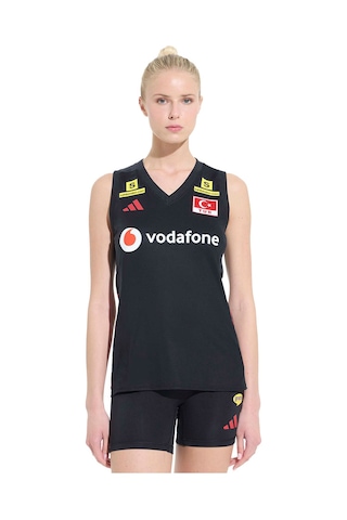 Adidas Türkiye Milli Takım Kadın Siyah Voleybol Forma Km7476