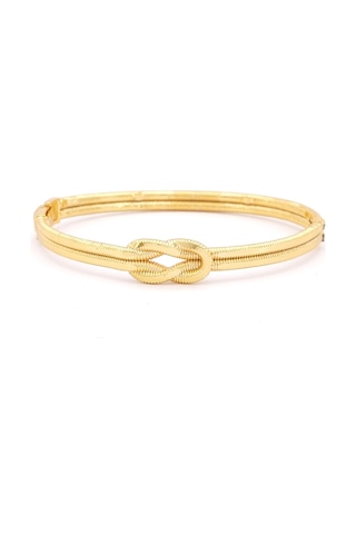 Altın Kaplama İmitasyon Aşk Düğümü Kelepçe Bileklik Blz-649 Altın