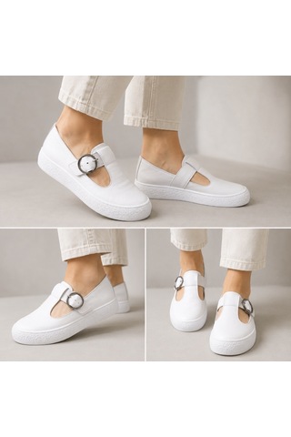 N Napa Shoe Np.7810.beyaz.deri Ayakkabı