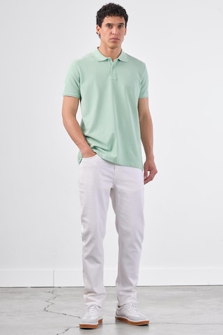 Dufy Mint Yeşili Düz Erkek T-shirt - Slim Fit Mint Yeşili