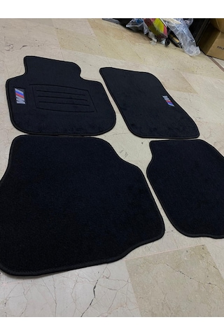 Bmw E30 E36 E46 E90 E92 F30 G20 M Logolu Siyah Halı Paspas Takımı