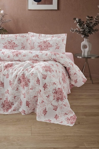 Rosalina %100 Pamuk Tek Kişilik Pike Takımı 160x220 Pembe