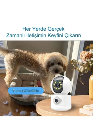 Çift Lensli Kablosuz Renkli Gece Görüşü 4mp İç Mekan Dış Mekan Se