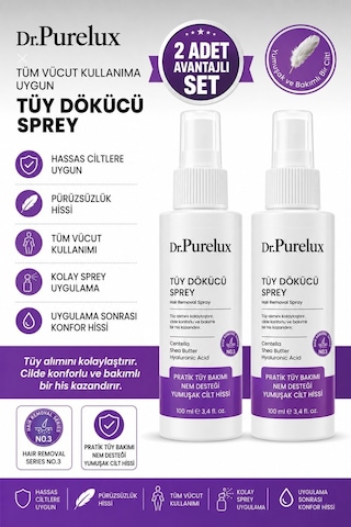 Hassas Ciltlere Uygun Tüy Dökücü Sprey Pürüzsüz Ve Yumuşak Cilt Tüm Vücut Kullanıma Uygun 2 X 10 Hassas Ciltlere Uygun Tüy Dökücü Sprey Pürüzsüz Ve Yumuşak Cilt Tüm Vücut Kullanıma Uygun 2 X 10