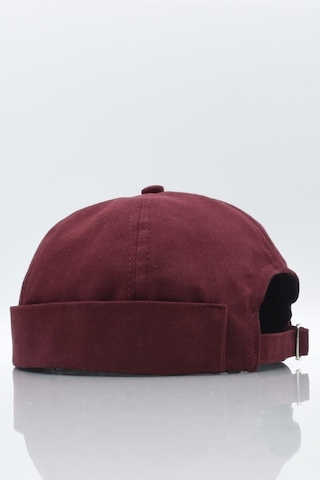 Külah Bordo %100 Pamuk Cap Docker Şapka-Bordo-Standart