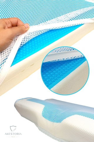 Visco Jel Yastık - 60x33x12/7 Cm P-007-153 Çok Renkli