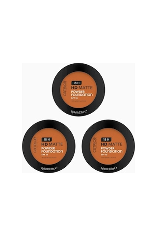 Catrice 18h Hd Mat Pudra Fondöten 3 Lü Set Uzun Ömürlü, Spf 15, Matlaştırıcı, Vegan, 24 G 080 W