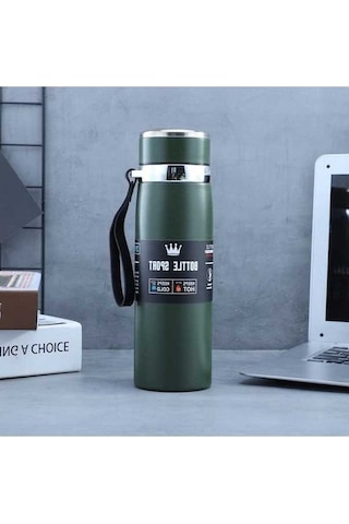 Novahub 955 316 Paslanmaz Çelik Vakumlu Bardaklar, 1000 Ml Kapasite Yeşil